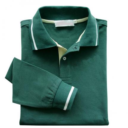 16個(gè)顏色，純棉長(zhǎng)袖POLO衫定制，刺繡企業(yè)logo標(biāo)志