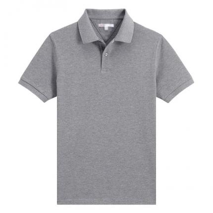 【定制】花灰色商務(wù)POLO衫加工與定制，企業(yè)團(tuán)購