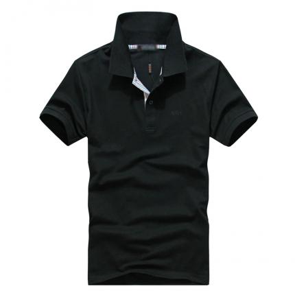 【定制】黑色經(jīng)典商務(wù)POLO衫款式設(shè)計加工 保羅服裝
