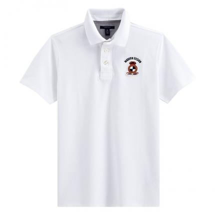 【定制】白色男士反領(lǐng)POLO衫定做 保羅服裝提供